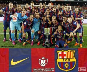 Puzzle FC Βαρκελώνη Copa del Rey 2014-2015
